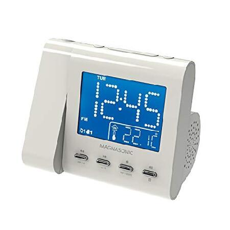 【並行輸入品】 Magnasonic Projection Alarm Clock with AM/...