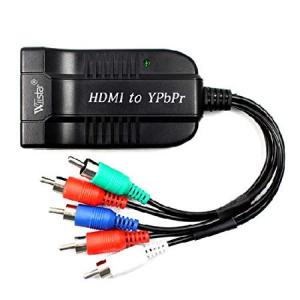 【並行輸入品】 Wiistar HDMIからコンポーネントYPbPr コンバーター HDMIからメス 5RCAコンポーネントアダプターとR/Lオーディオ出力 TVBOX、VHS、VCR、DVD用