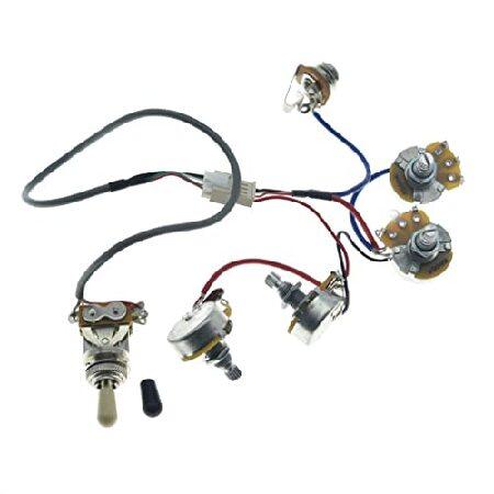 【並行輸入品】 ギター配線済みワイヤハーネス ハムバッカー はんだなしワイヤハーネス 2V2T 50...