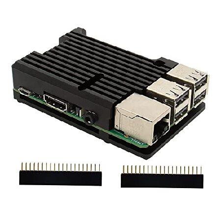 【並行輸入品】 Raspberry Pi 3 B+ アルミニウムアーマーケース ハウジング放熱付き ...