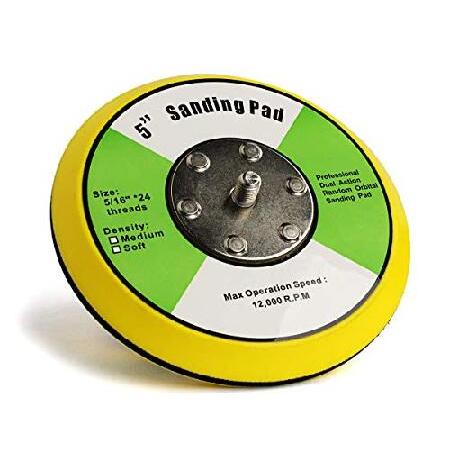 【並行輸入品】 Z-LION 5" Hook and Loop Backing Pad 5/16"-...