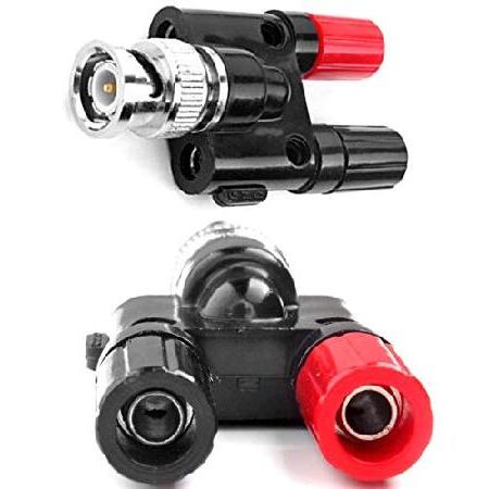 【並行輸入品】 MWRF Source BNCオスプラグ 2X 4mm デュアルバナナメスジャックソ...