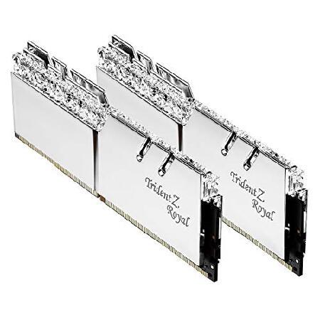 【並行輸入品】 G.Skill 32GB DDR4 Trident Z ロイヤルシルバー 3200M...