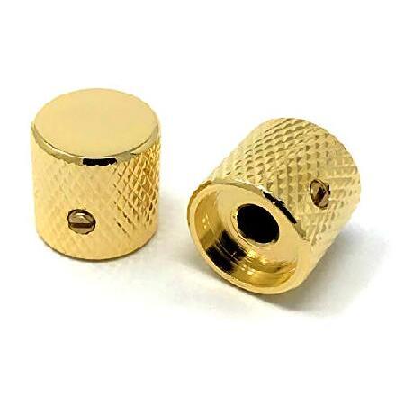 【並行輸入品】 Vintage Forge ゴールド フラットトップ バレルノブ フェンダーテレキャ...