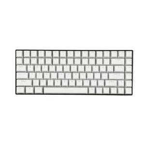 【並行輸入品】 YMDK 128 ANSI ISO OEM Profile PBT Doubleshot Shine Through Pudding Keycaps White Sealed Legend for MX Mechanical Keyboard 61 68 87 104
