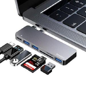 USB C ハブ 7-in-1 USB Type C ハブ ウルトラスリム USB C MacBook MacBook Pro/Air/ChromeBook/Surface GO/Pro7等対応 ドッキングステーション 4K (並行輸入品)