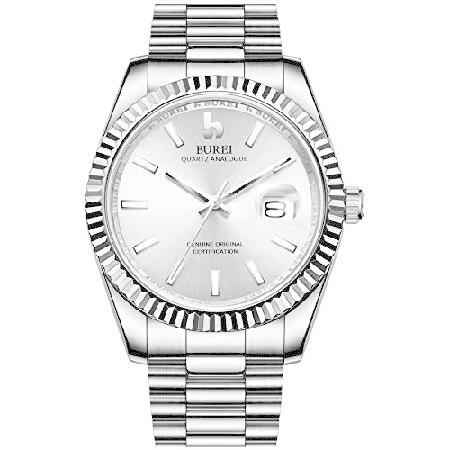 【並行輸入品】 BUREI Men's Quartz Watch Classic Sapphire ...