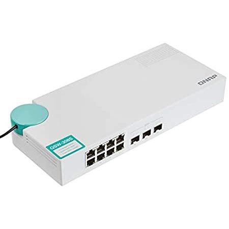 【並行輸入品】 QNAP(キューナップ） 10GbEスイッチ 3ポート 10G SFP+（ファイバ）...