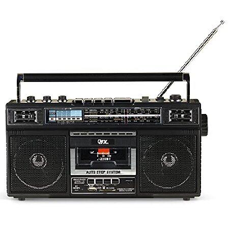 QFX J-220BT ReRun x カセットプレーヤー ブームボックス 4バンドラジオ MP3コ...