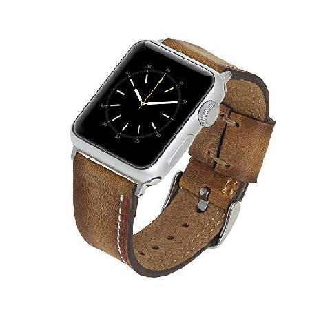 Venito Forio ハンドメイドプレミアムレザー腕時計バンド Apple Watch シリーズ...