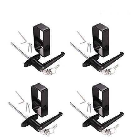 【並行輸入品】 StartFine Lハンドルロックキット 小屋ドアロック 鍵12個とネジ2本付き ...