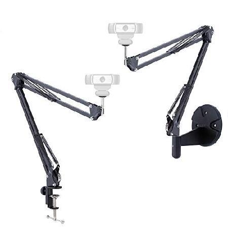 【並行輸入品】 Webcam Stand Kit, 2in1 Wall Mount and Clam...