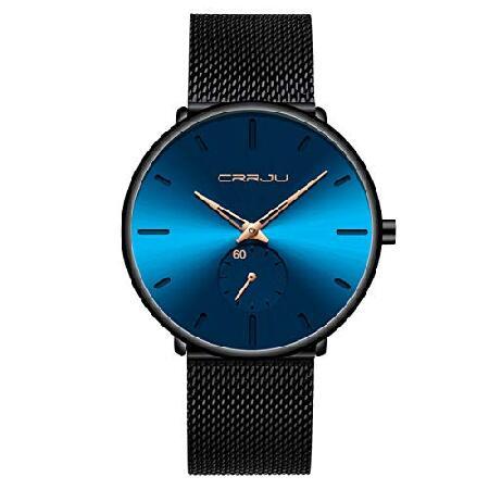 【並行輸入品】 メンズ 腕時計 超薄型 ミニマリスト 防水 - ファッション腕時計 メンズ ユニ ド...