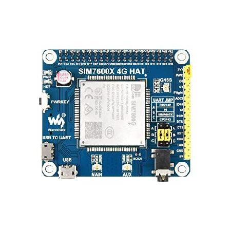 【並行輸入品】 waveshare 4G/3G/2G/GSM/GPRS/GNSS HAT Raspb...
