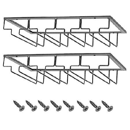 【並行輸入品】 Wine Glasses Rack Under Cabinet Stemware R...