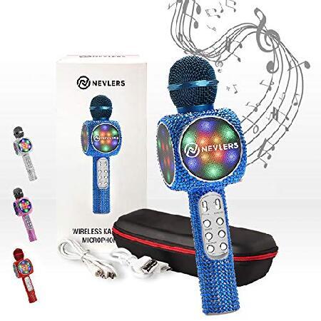 Nevlers Blue Bling Karaoke Microphone for Kids - W...