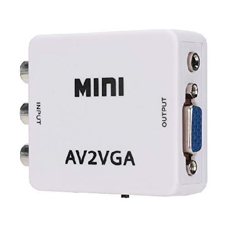 Mini VGA - ビデオコンバーター コンポジット AV - VGAアダプター TVセットトップ...
