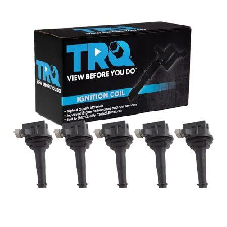 【並行輸入品】 TRQ エンジンイグニッションコイル ブーツセットキット付き 5個セット C30 C...