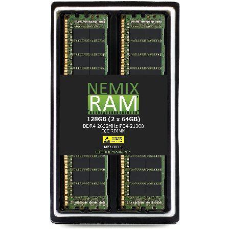 【並行輸入品】 NEMIX RAM 128GB 2x64GB DDR4-2666 PC4-21300...