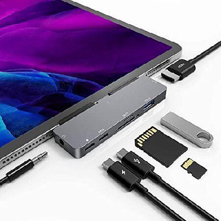 iPad Pro USB Cハブ 7イン1アダプター iPad Pro 2021 2020 2018...