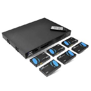 【並行輸入品】 OREI 8X8 4K HDMI Matrix Switcher Extender - HDBaseT UltraHD 4K @ 60Hz 4:4:4 Over Single CAT5e/6/7 Cable with HDR, CEC ＆ IR Control,
