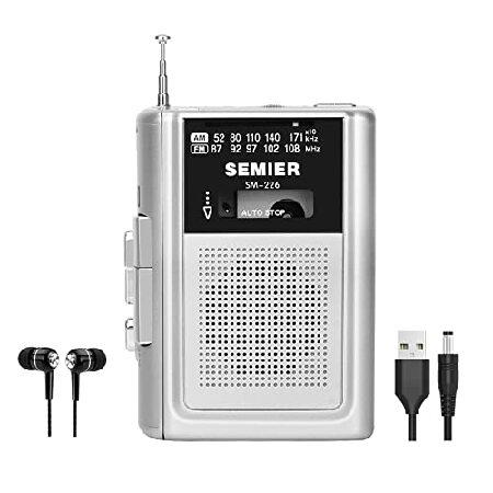 SEMIER Portable Cassette Player Recorder AM FM Rad...