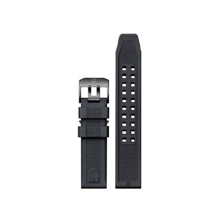 Luminox メンズ 3050 ネイビーシール カラーマークシリーズ ブラックラバー腕時計バンド(...
