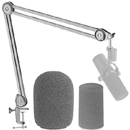 Shure SM7B Boom Arm with Pop Filter - Suspension B...