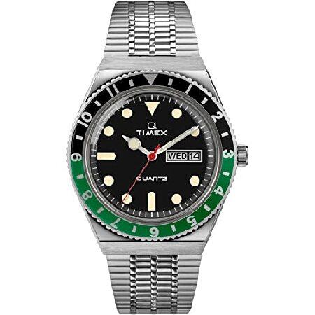 Timex 38 mm Q Timex Black/Green Silver/Black/Silve...