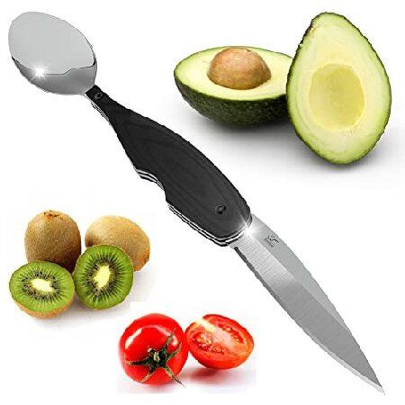 Wonderoad Sharp Folding Fruit Knife Spoon Combo Bl...