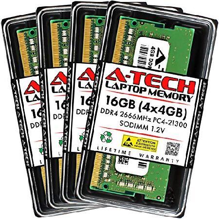 【並行輸入品】 A-Tech 16GB (4x4GB) DDR4 2666MHz PC4-21300...