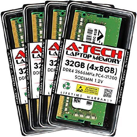 【並行輸入品】 A-Tech 32GB (4x8GB) DDR4 2666MHz PC4-21300...