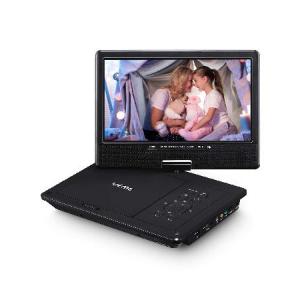 UEME ポータブルDVDプレーヤー 車用10.1インチHD回転ディスプレイスクリーン 車載充電器 CD/DVD/SDカード/USB対応 車用ヘッドレストホルダー ボタンデザイン｜olg