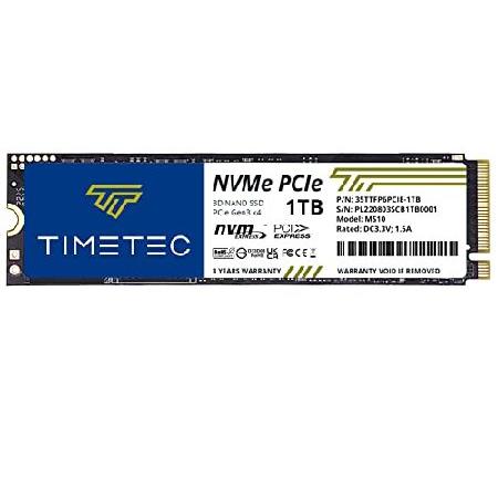 【並行輸入品】 Timetec 1TB SSD NVMe PCIe Gen3x4 8Gb/s M.2...