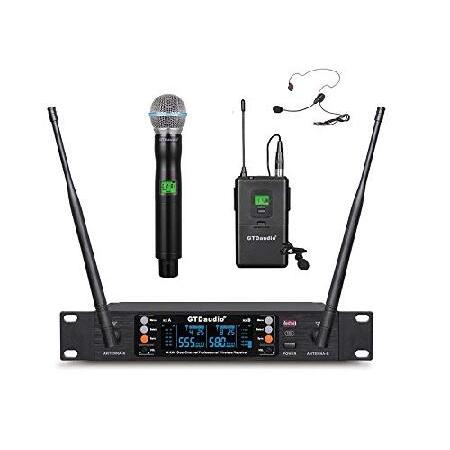 GTD Audio 2x100 Adjustable Channel UHF Wireless Ha...