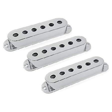 【並行輸入品】 ビンテージフォージクロームプラスチックシングルコイルピックアップカバー フェンダース...