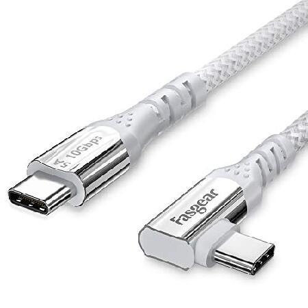 Fasgear 100W USB C - Type C 90度ケーブル 10フィート USB 3.1...