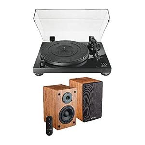 Audio-Technica AT-LPW50PB Fully Manual Belt-Drive Turntable Bundle with Kno（並行輸入品）