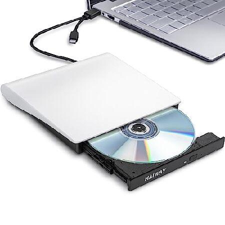 HAIWAY 外付けDVDドライブ USB 3.0ポータブルCD DVD +/-RWドライブ スリム...