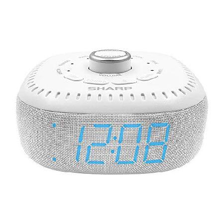 Sharp Sound Machine Alarm Clock with Bluetooth Spe...