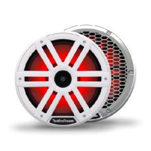 Rockford Fosgate M2-10H Color Optix Multicolor LED Lighted 10" Marine Grade Coaxial Speakers with Horn Tweeter - White (Pair)(並行輸入品)｜olg