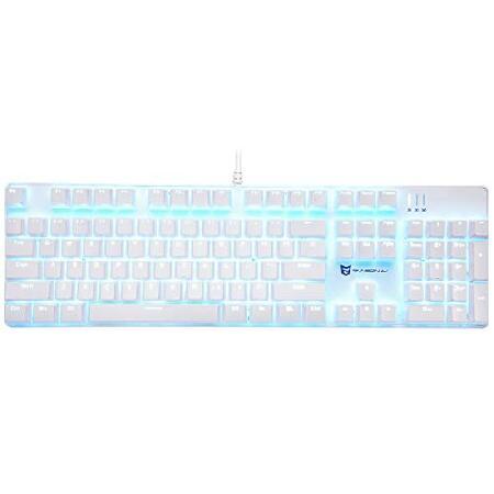 【並行輸入品】 Merdia メカニカル式ゲーミングキーボード 全104キーボード US配列 USB...