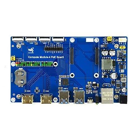 【並行輸入品】 Waveshare Compute Module 4 IOボード PoE機能付き R...