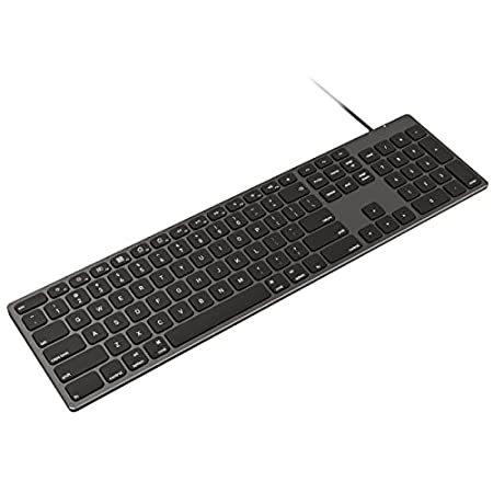 【並行輸入品】 Aluminum USB Wired Keyboard with Numeric K...