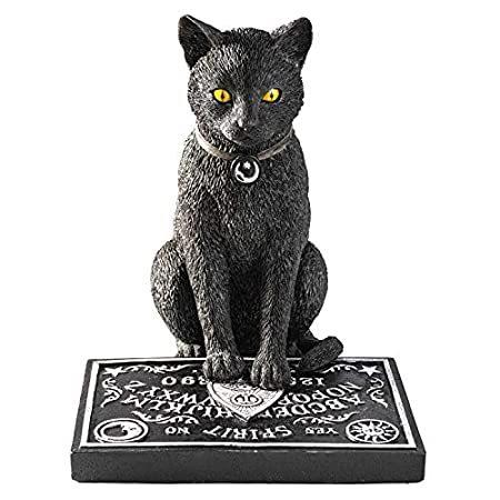 【並行輸入品】 スピリットボード付き黒猫 ウイジャ 置物 像 ホームインテリア