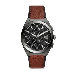 Fossil Men&apos;s Everett Quartz Stainless Steel and Ec...