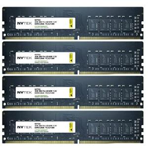 【並行輸入品】 NVTEK 128GB (4x32GB) DDR4-2666 PC4-21300 Non-ECC UDIMM Desktop PC Memory Upgrade
