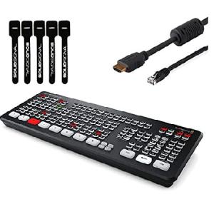 Blackmagic Design ATEM Mini Extreme HDMI ISO Live Stream Switcher Bundle with 6’ HDMI Cable, 7’ Cat5e Cable, and 5-Pack of Solid Signal (並行輸入品)