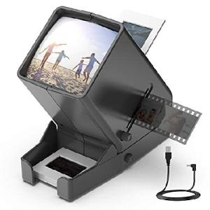 DIGITNOW 35mm Slide Viewer, 3X Magnification and Desk Top LED Lighted Illuminated Viewing and Battery Operation-for 35mm Slides ＆ Positive Film Negat｜olg