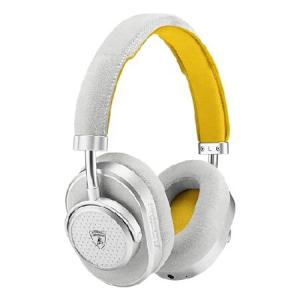 Master ＆ Dynamic MW65 Active Noise-Cancelling Wireless Headphones - Bluetooth Over-Ear Headphones with Mic - Lamborghini Light Gray/Yello(並行輸入品)｜olg